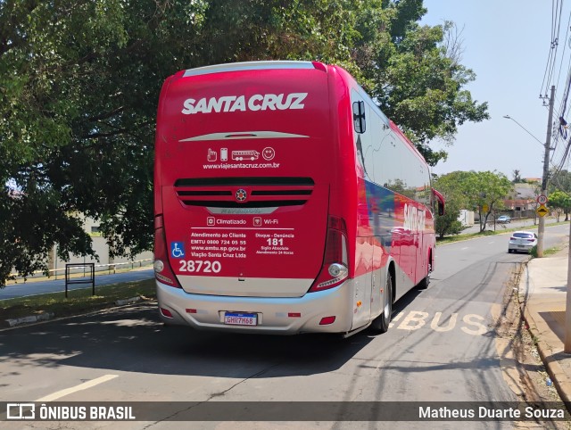 Viação Santa Cruz 28720 na cidade de Campinas, São Paulo, Brasil, por Matheus Duarte Souza. Número da foto: #12465115.