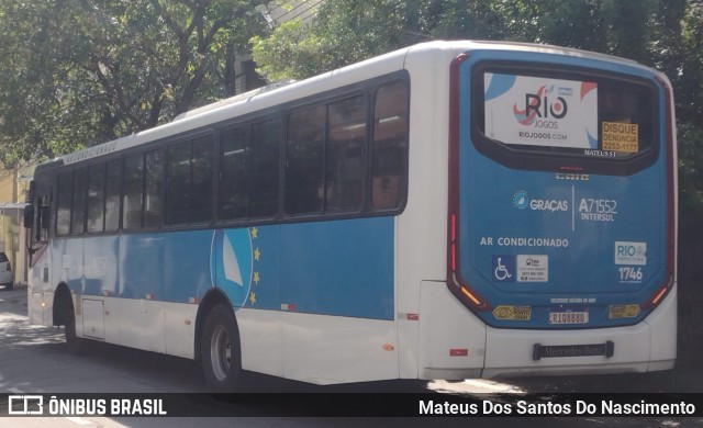 Viação Nossa Senhora das Graças A71552 na cidade de Rio de Janeiro, Rio de Janeiro, Brasil, por Mateus Dos Santos Do Nascimento. Número da foto: #12465343.