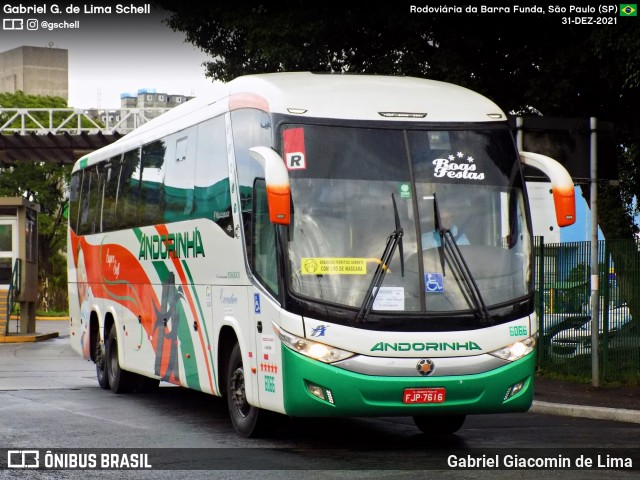 Empresa de Transportes Andorinha 6066 na cidade de São Paulo, São Paulo, Brasil, por Gabriel Giacomin de Lima. Número da foto: #12463837.