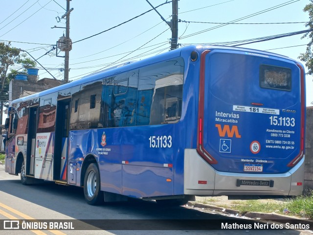 Viação Miracatiba 15.1133 na cidade de Itapecerica da Serra, São Paulo, Brasil, por Matheus Neri dos Santos. Número da foto: #12464960.