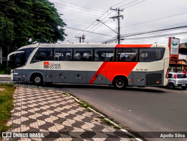 Viação Cidade do Aço RJ 174.129 na cidade de Cruzeiro, São Paulo, Brasil, por Apollo Silva. Número da foto: #12463379.
