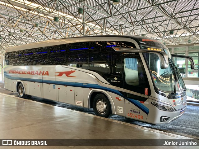 Viação Piracicabana 452408 na cidade de Bauru, São Paulo, Brasil, por Júnior Juninho. Número da foto: #12464385.
