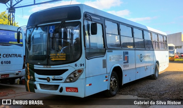 Central S.A. Transportes Rodoviários e Turismo 6091 na cidade de Novo Hamburgo, Rio Grande do Sul, Brasil, por Gabriel da Silva Ristow. Número da foto: #12463053.