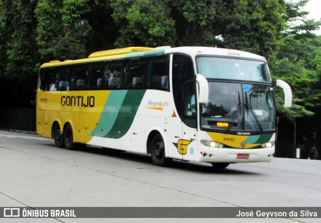 Empresa Gontijo de Transportes 14115 na cidade de São Paulo, São Paulo, Brasil, por José Geyvson da Silva. Número da foto: #12464582.