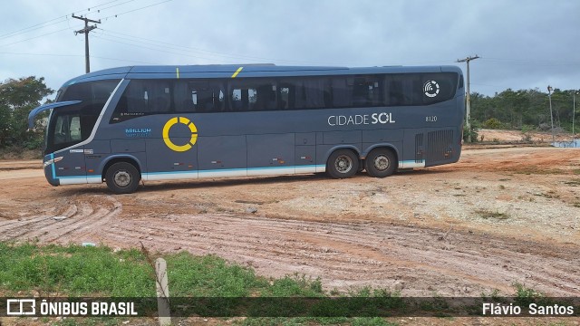 Viação Cidade Sol 8120 na cidade de Ibicoara, Bahia, Brasil, por Flávio  Santos. Número da foto: #12465081.