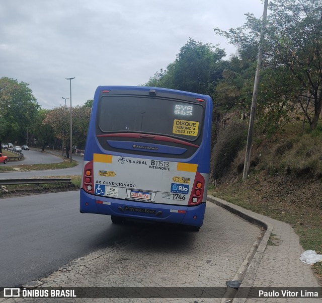 Viação Vila Real B11513 na cidade de Rio de Janeiro, Rio de Janeiro, Brasil, por Paulo Vitor Lima. Número da foto: #12464140.