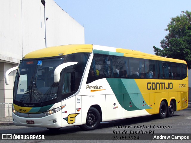 Empresa Gontijo de Transportes 21270 na cidade de Rio de Janeiro, Rio de Janeiro, Brasil, por Andrew Campos. Número da foto: #12467413.