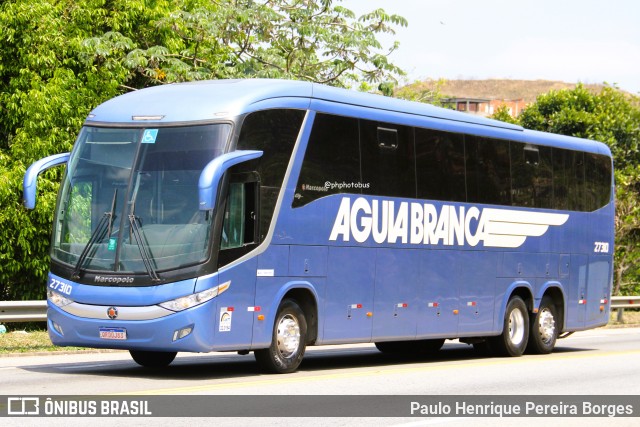 Viação Águia Branca 27310 na cidade de Barra do Piraí, Rio de Janeiro, Brasil, por Paulo Henrique Pereira Borges. Número da foto: #12467555.