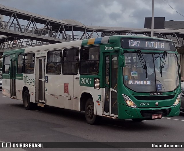 OT Trans - Ótima Salvador Transportes 20707 na cidade de Salvador, Bahia, Brasil, por Ruan Amancio. Número da foto: #12465496.
