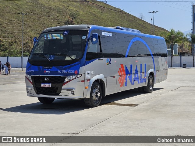 Nali Transportes e Turismo RJ 963.005 na cidade de Duque de Caxias, Rio de Janeiro, Brasil, por Cleiton Linhares. Número da foto: #12466128.