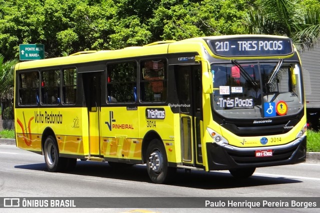Viação Pinheiral 3014 na cidade de Volta Redonda, Rio de Janeiro, Brasil, por Paulo Henrique Pereira Borges. Número da foto: #12467054.