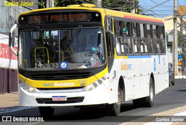 HP Transportes Coletivos 20449 na cidade de Goiânia, Goiás, Brasil, por Carlos Júnior. Número da foto: #12466432.