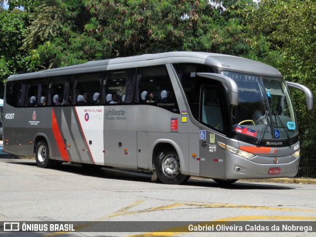 Empresa de Ônibus Pássaro Marron 45207 na cidade de São Paulo, São Paulo, Brasil, por Gabriel Oliveira Caldas da Nobrega. Número da foto: #12466201.