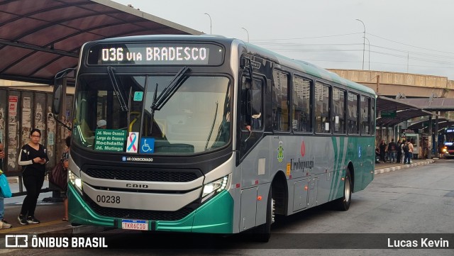 Auto Viação Urubupungá 00238 na cidade de Osasco, São Paulo, Brasil, por Lucas Kevin. Número da foto: #12468445.