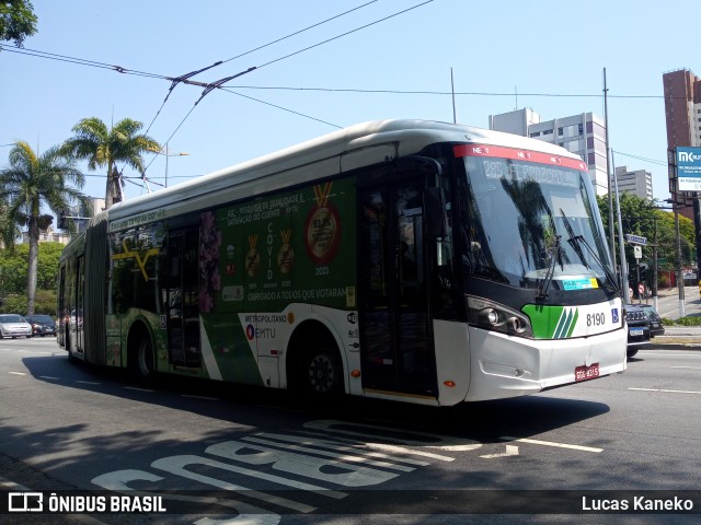 Next Mobilidade - ABC Sistema de Transporte 8190 na cidade de Santo André, São Paulo, Brasil, por Lucas Kaneko. Número da foto: #12468428.