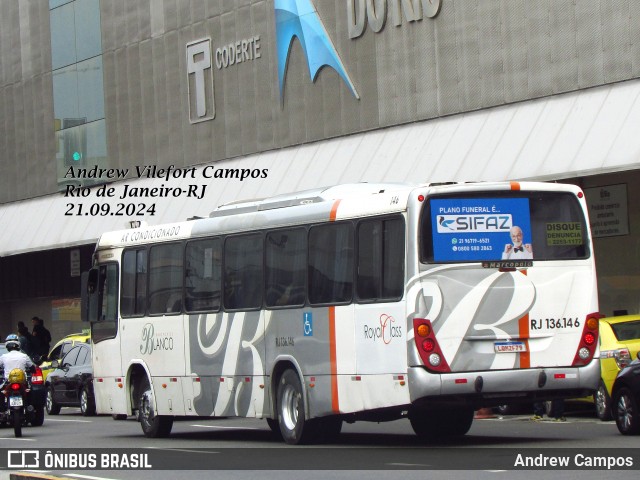 Transportes Blanco RJ 136.146 na cidade de Rio de Janeiro, Rio de Janeiro, Brasil, por Andrew Campos. Número da foto: #12468667.