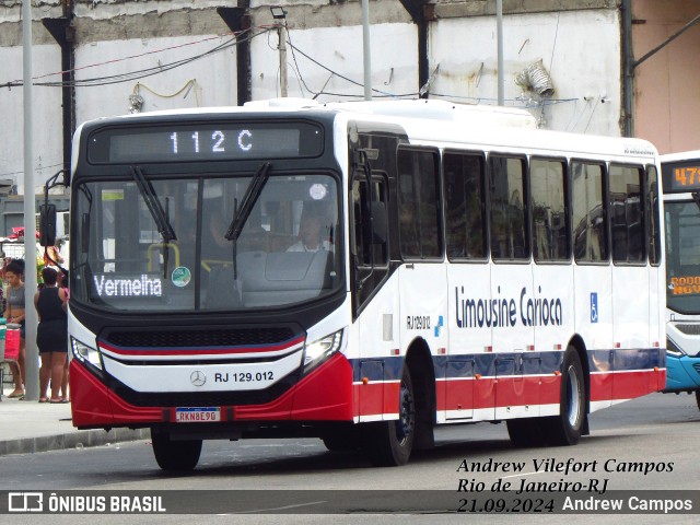 Empresa de Transportes Limousine Carioca RJ 129.012 na cidade de Rio de Janeiro, Rio de Janeiro, Brasil, por Andrew Campos. Número da foto: #12468710.