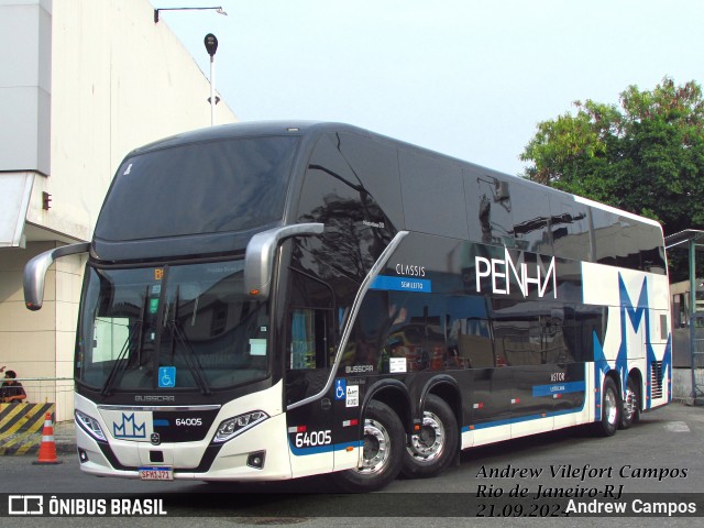 Empresa de Ônibus Nossa Senhora da Penha 64005 na cidade de Rio de Janeiro, Rio de Janeiro, Brasil, por Andrew Campos. Número da foto: #12468686.