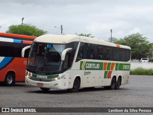 Empresa Gontijo de Transportes 21655 na cidade de Caruaru, Pernambuco, Brasil, por Lenilson da Silva Pessoa. Número da foto: #12469715.