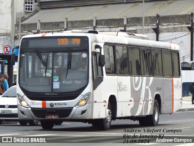 Transportes Blanco RJ 136.114 na cidade de Rio de Janeiro, Rio de Janeiro, Brasil, por Andrew Campos. Número da foto: #12468783.