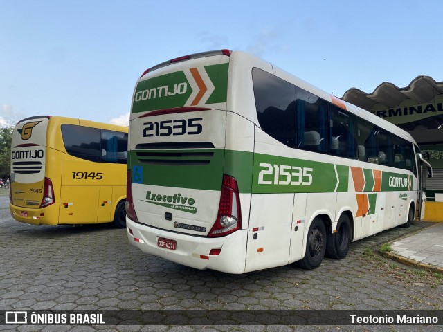 Empresa Gontijo de Transportes 21535 na cidade de Cubatão, São Paulo, Brasil, por Teotonio Mariano. Número da foto: #12468425.