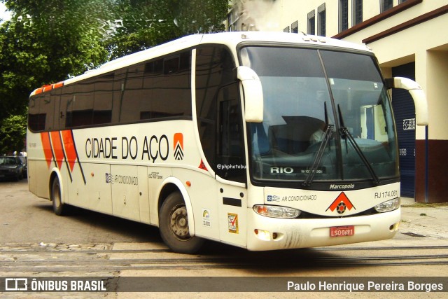 Viação Cidade do Aço RJ 174.061 na cidade de Rio de Janeiro, Rio de Janeiro, Brasil, por Paulo Henrique Pereira Borges. Número da foto: #12469413.