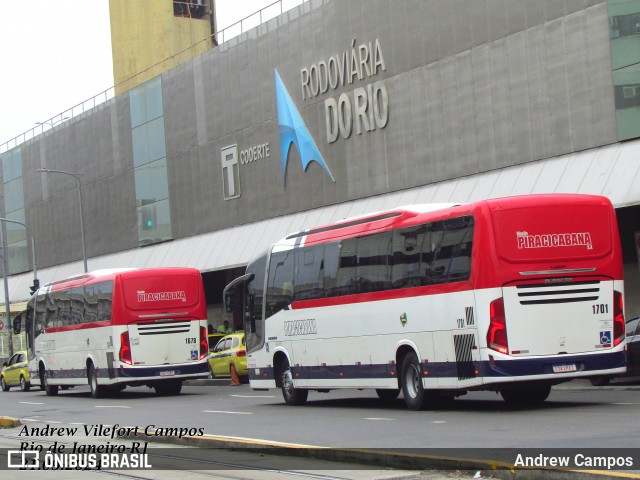 Viação Piracicabana 1701 na cidade de Rio de Janeiro, Rio de Janeiro, Brasil, por Andrew Campos. Número da foto: #12468763.