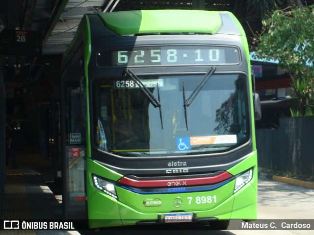 Transwolff Transportes e Turismo 7 8981 na cidade de São Paulo, São Paulo, Brasil, por Mateus C.  Cardoso. Número da foto: #12468018.