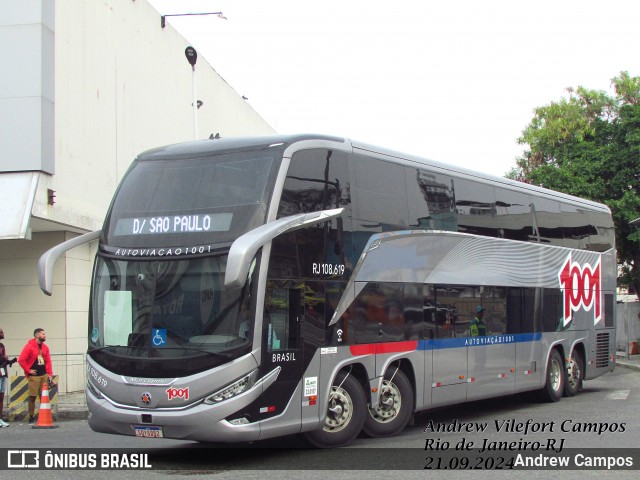 Auto Viação 1001 RJ 108.619 na cidade de Rio de Janeiro, Rio de Janeiro, Brasil, por Andrew Campos. Número da foto: #12468729.