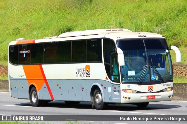 Viação Cidade do Aço RJ 174.061 na cidade de Piraí, Rio de Janeiro, Brasil, por Paulo Henrique Pereira Borges. Número da foto: #12469415.