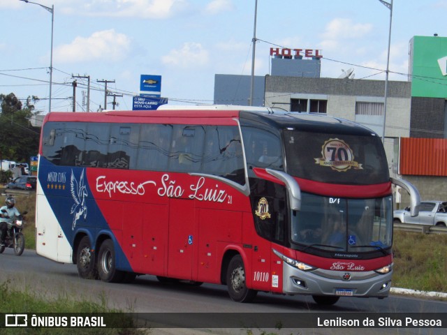 Expresso São Luiz 10110 na cidade de Caruaru, Pernambuco, Brasil, por Lenilson da Silva Pessoa. Número da foto: #12469927.