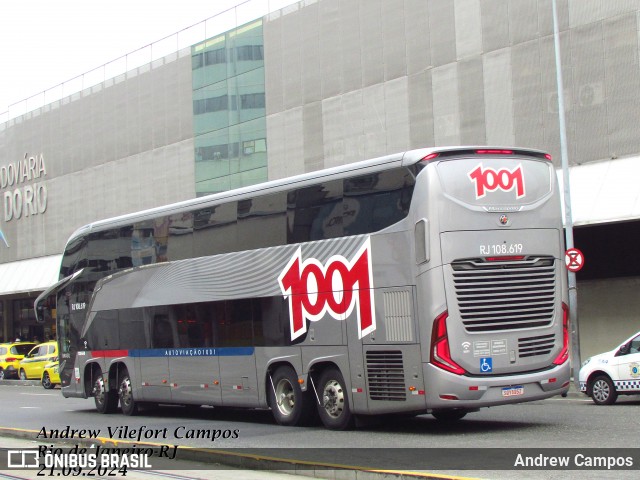 Auto Viação 1001 RJ 108.619 na cidade de Rio de Janeiro, Rio de Janeiro, Brasil, por Andrew Campos. Número da foto: #12468727.