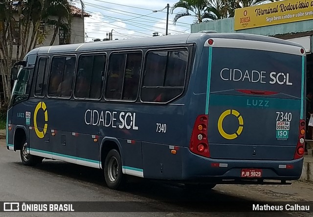Viação Cidade Sol 7340 na cidade de Laje, Bahia, Brasil, por Matheus Calhau. Número da foto: #12468061.
