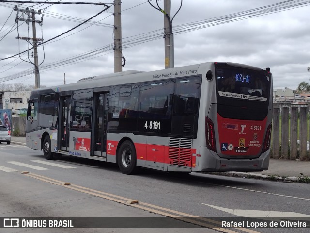 Express Transportes Urbanos Ltda 4 8191 na cidade de São Paulo, São Paulo, Brasil, por Rafael Lopes de Oliveira. Número da foto: #12470562.