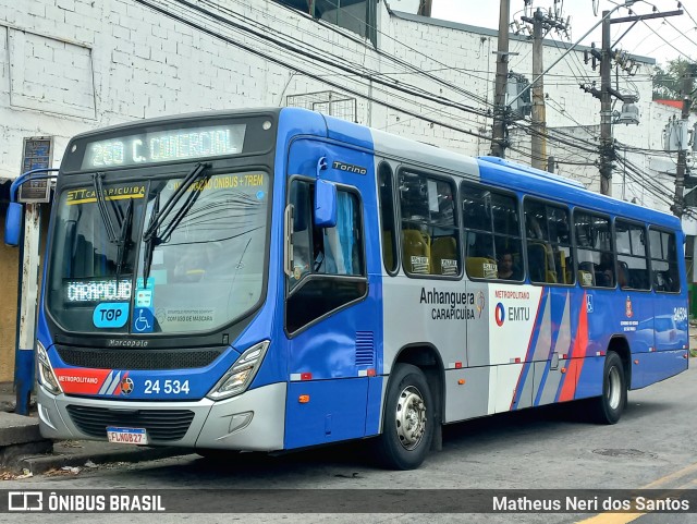Empresa de Transportes e Turismo Carapicuiba 24.534 na cidade de Cotia, São Paulo, Brasil, por Matheus Neri dos Santos. Número da foto: #12471227.