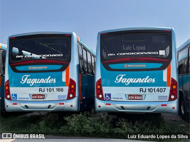 Auto Ônibus Fagundes RJ 101.407 na cidade de Niterói, Rio de Janeiro, Brasil, por Luiz Eduardo Lopes da Silva. Número da foto: #12472698.