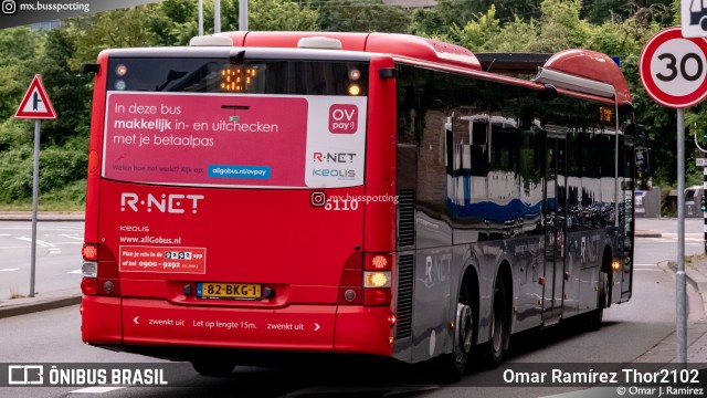 Keolis Nederland 6110 na cidade de Amsterdam, North Holland, Países Baixos, por Omar Ramírez Thor2102. Número da foto: #12471514.