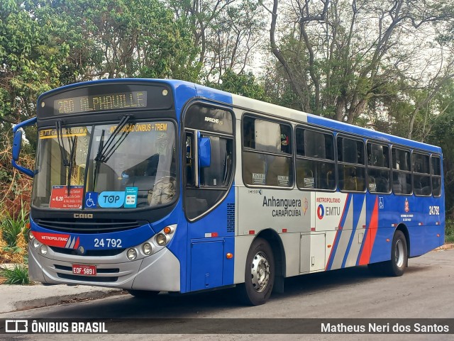 Empresa de Transportes e Turismo Carapicuiba 24.792 na cidade de Cotia, São Paulo, Brasil, por Matheus Neri dos Santos. Número da foto: #12471231.