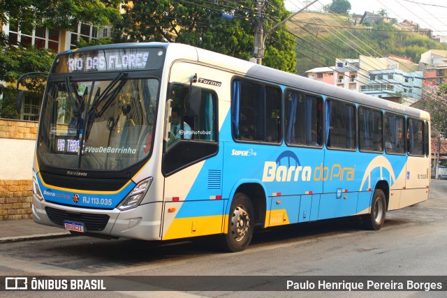 Viação Barra do Piraí Turismo RJ 113.035 na cidade de Valença, Rio de Janeiro, Brasil, por Paulo Henrique Pereira Borges. Número da foto: #12472109.