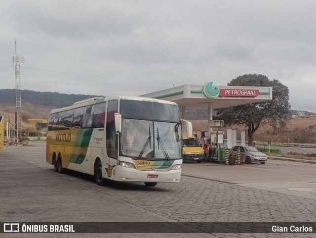 Empresa Gontijo de Transportes 12840 na cidade de João Monlevade, Minas Gerais, Brasil, por Gian Carlos. Número da foto: #12470807.