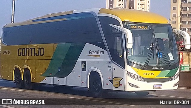 Empresa Gontijo de Transportes 19735 na cidade de Betim, Minas Gerais, Brasil, por Hariel BR-381. Número da foto: #12471662.