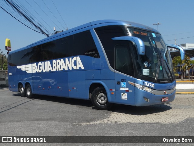 Viação Águia Branca 32710 na cidade de Resende, Rio de Janeiro, Brasil, por Osvaldo Born. Número da foto: #12471305.