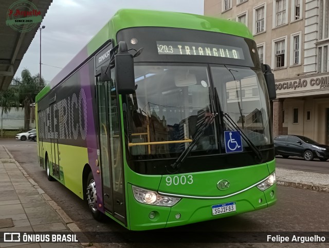 Nortran Transportes Coletivos 9003 na cidade de Porto Alegre, Rio Grande do Sul, Brasil, por Felipe Arguelho. Número da foto: #12472541.