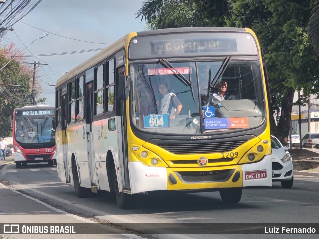 Viação Cidade de Maceió 1209 na cidade de Maceió, Alagoas, Brasil, por Luiz Fernando. Número da foto: #12472180.