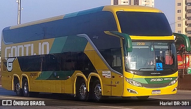 Empresa Gontijo de Transportes 25080 na cidade de Betim, Minas Gerais, Brasil, por Hariel BR-381. Número da foto: #12471590.