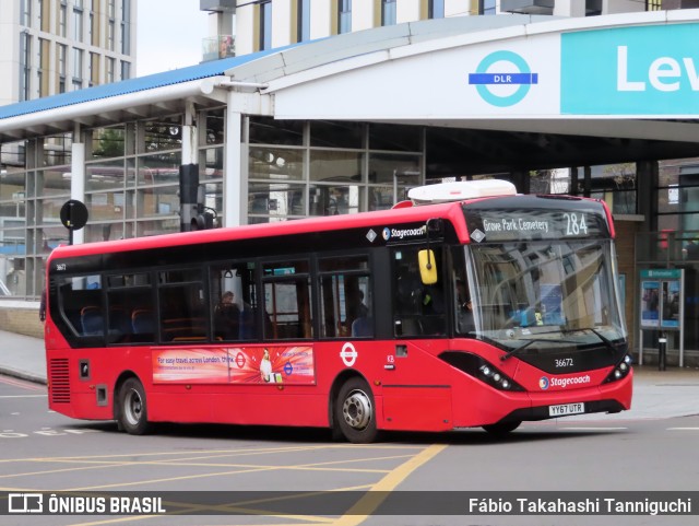 Stagecoach 36672 na cidade de London, Greater London, Inglaterra, por Fábio Takahashi Tanniguchi. Número da foto: #12471853.