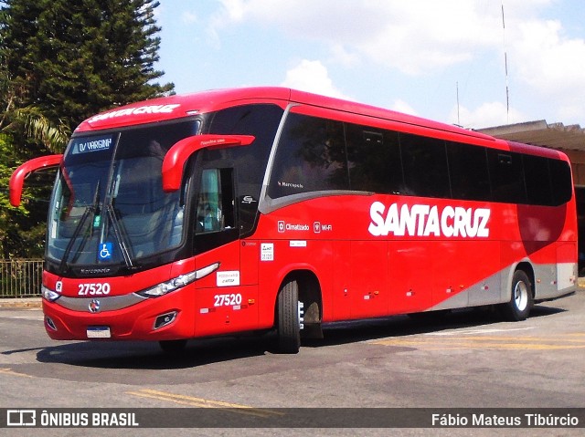 Viação Santa Cruz 27520 na cidade de Três Corações, Minas Gerais, Brasil, por Fábio Mateus Tibúrcio. Número da foto: #12471490.