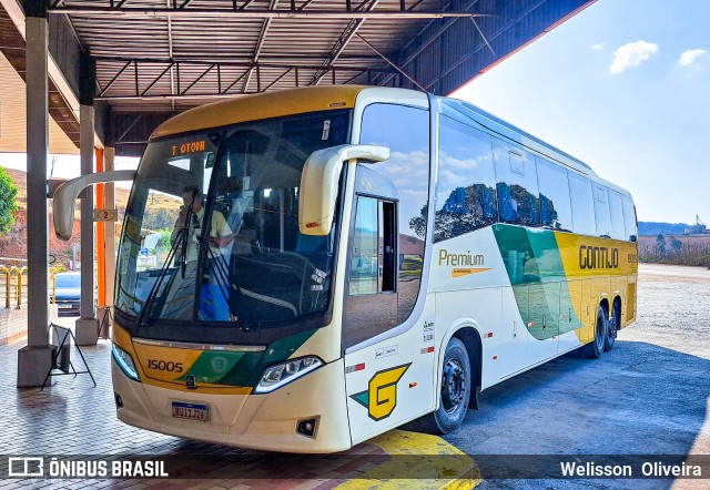 Empresa Gontijo de Transportes 15005 na cidade de João Monlevade, Minas Gerais, Brasil, por Welisson  Oliveira. Número da foto: #12472778.