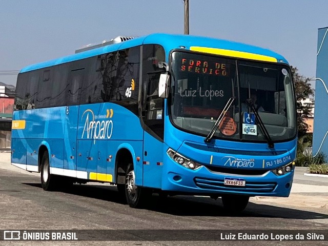 Viação Nossa Senhora do Amparo RJ 186.074 na cidade de Niterói, Rio de Janeiro, Brasil, por Luiz Eduardo Lopes da Silva. Número da foto: #12472724.