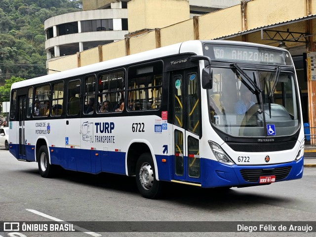 Turb Petrópolis > Turp -Transporte Urbano de Petrópolis 6722 na cidade de Petrópolis, Rio de Janeiro, Brasil, por Diego Félix de Araujo. Número da foto: #12471242.